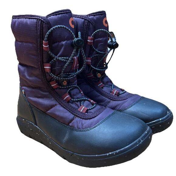 Bogs Girls' 4 Boot Skyline Snowcata Winter Round Toe Insulated Waterproof Snow - Picture 1 of 8